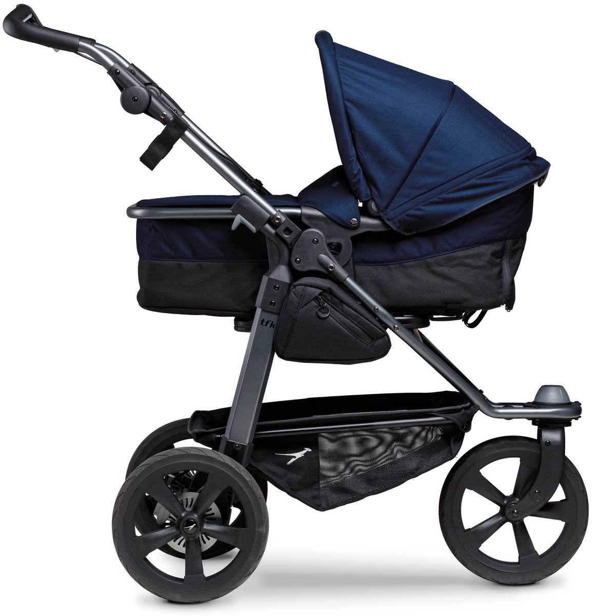 TFK Mono Kombi Kinderwagen mit Luftkammer Radset - Marine