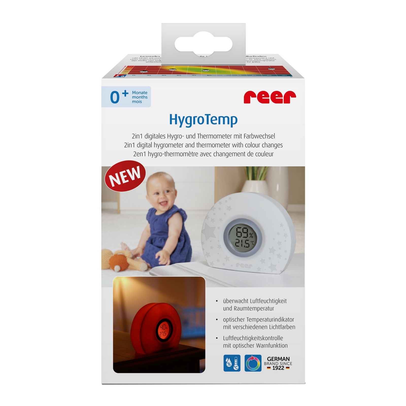 Reer HygroTemp 2in1 digitales Hygro- und Thermometer