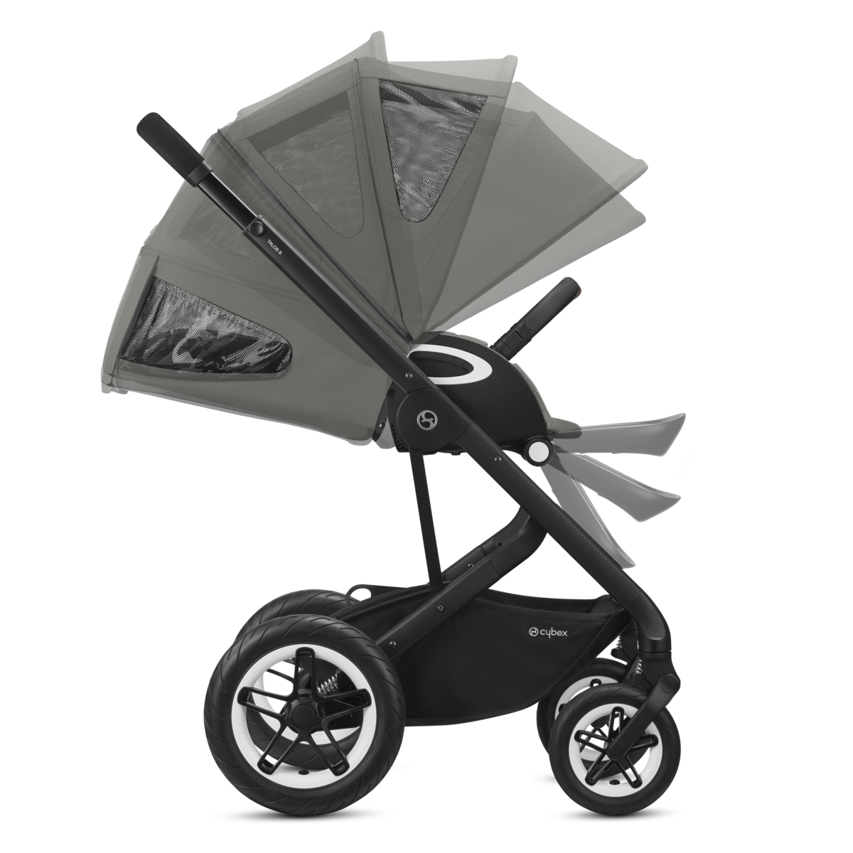 Cybex Talos S Lux Kombikinderwagen- Schwarz Gestell- Soho Grey