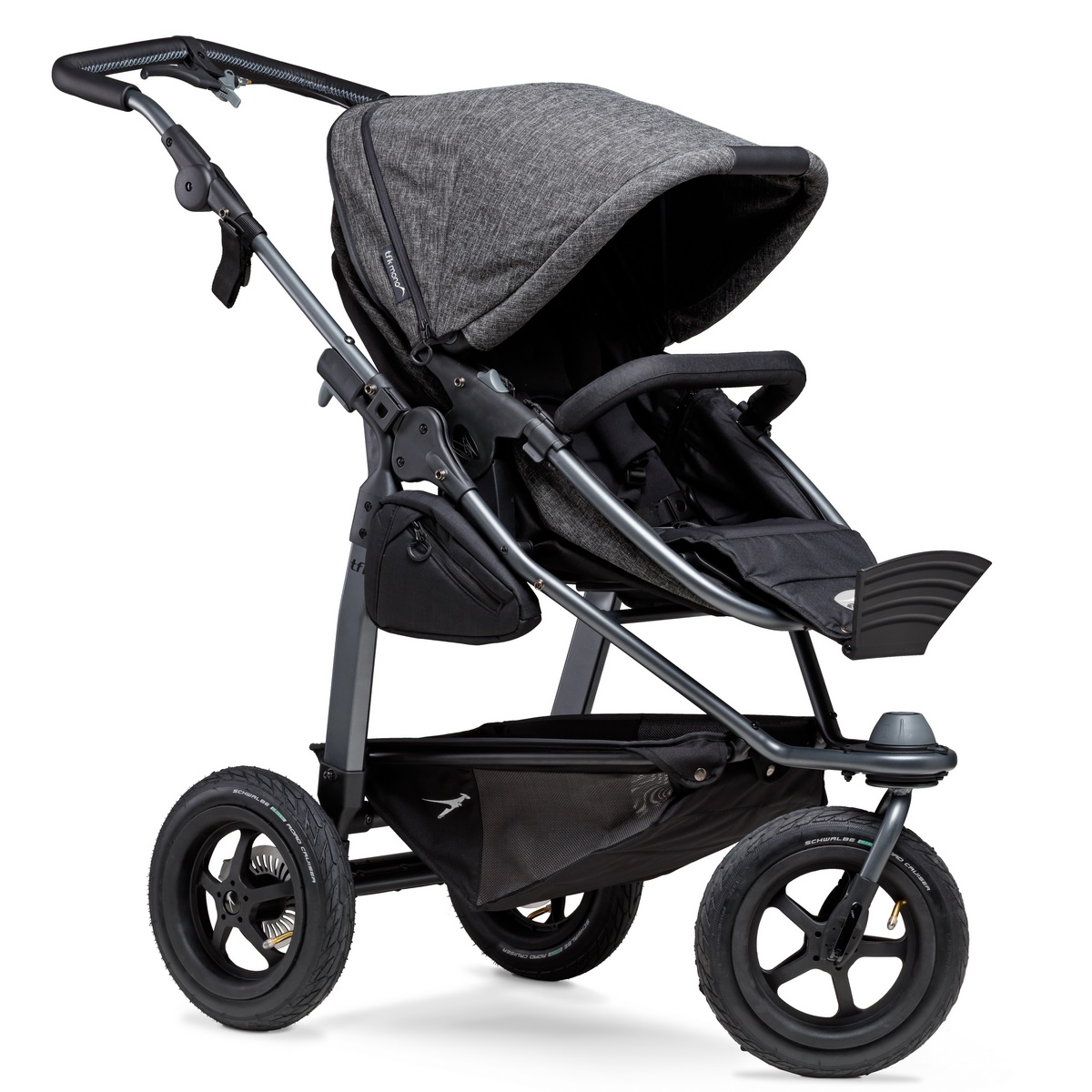 TFK Mono Kombi Kinderwagen mit Luftrad-Set- Premium Anthrazit