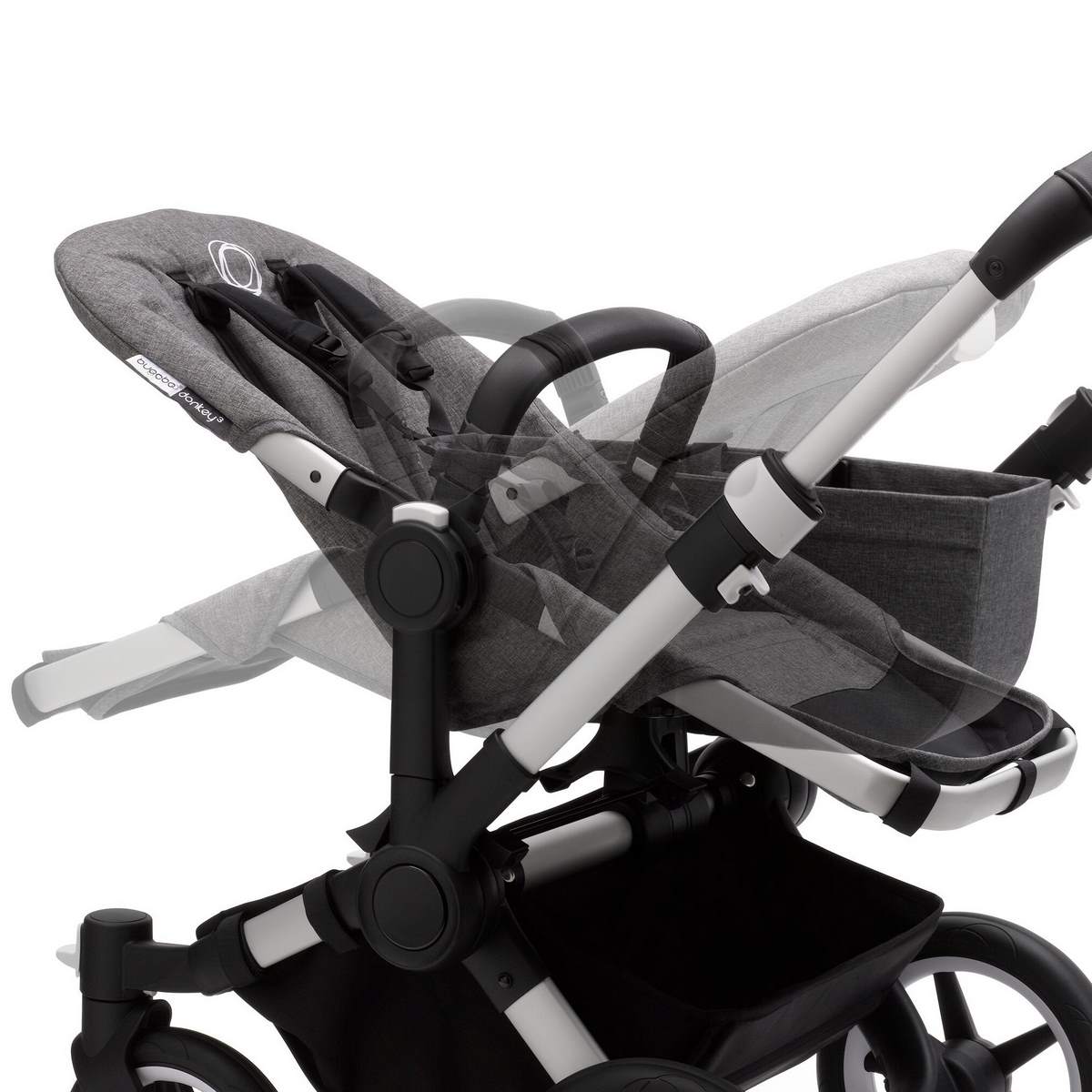 Bugaboo Donkey3 Duo Komplett Set Mineral Geschwisterkinderwagen- Details