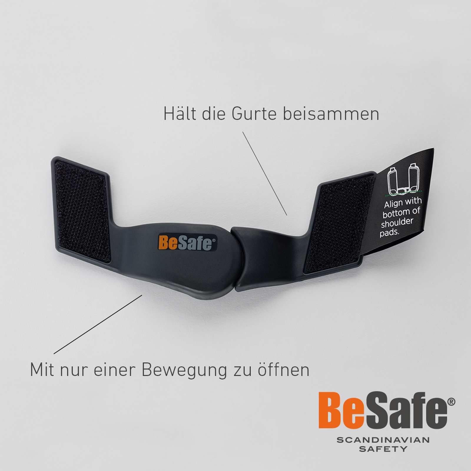 BeSafe Gurtwächter für alle BeSafe Autokindersitze mit intern. Gurtsystem