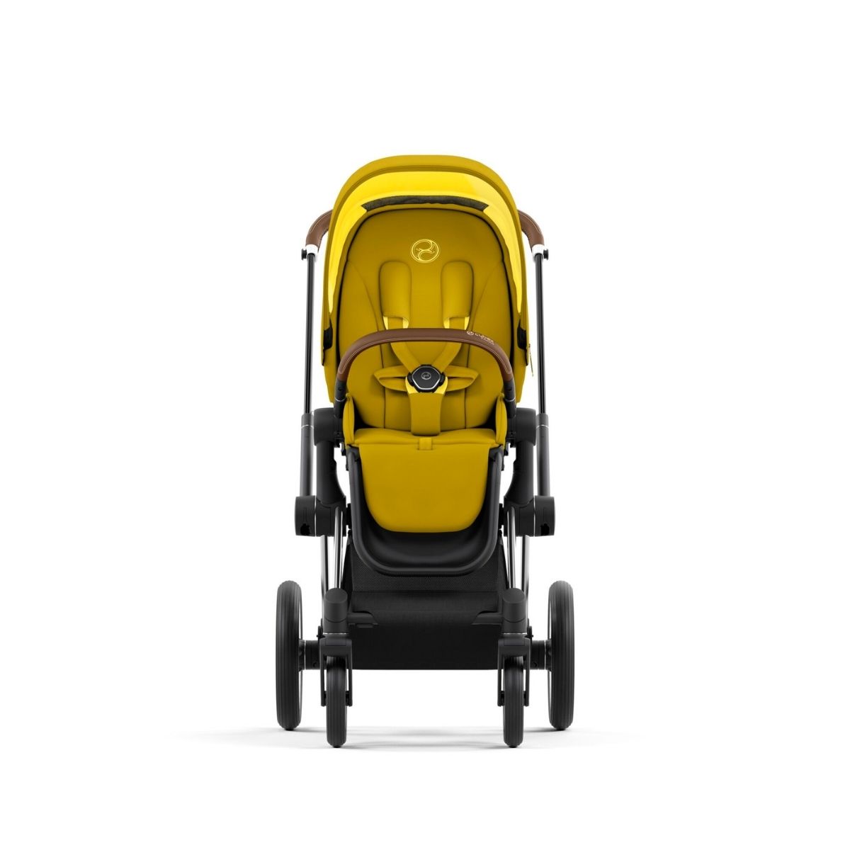 Cybex Priam 4 Kinderwagen Chrome Rahmen- Mustard Yellow Seat Pack