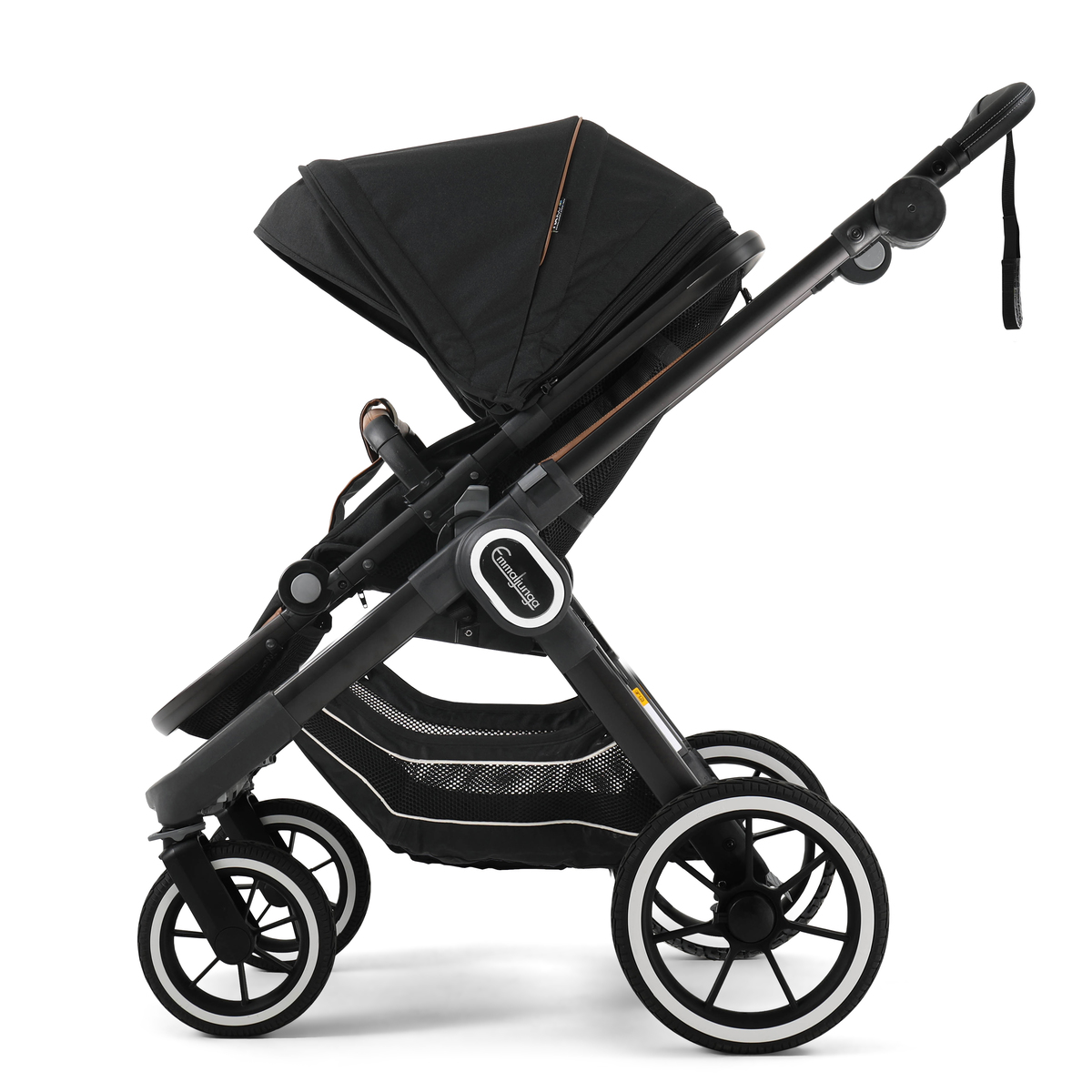 Emmaljunga NXT90 mit Ergo Sitz Kombikinderwagen 2021- Outdoor Black, Gestell Black