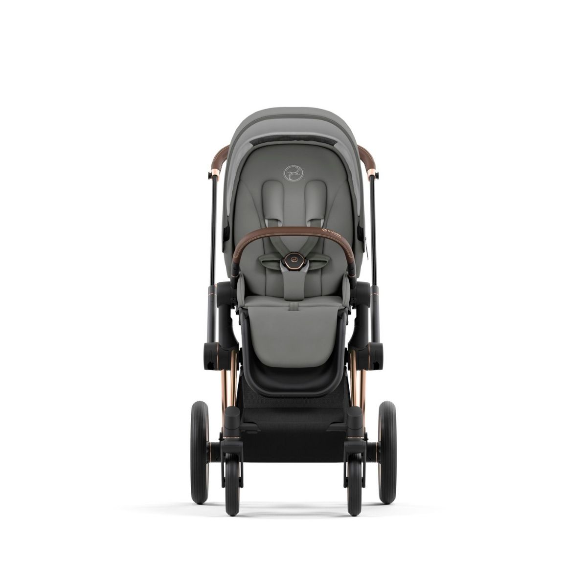 Cybex Priam 4 Kinderwagen Rosegold Rahmen- Soho Grey Seat Pack