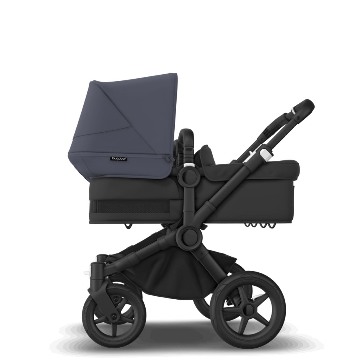 Bugaboo Donkey 5 Twin Mix & Match Schwarz- Mitternachtsschwarz- Sturmblau