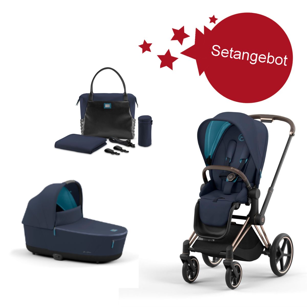 Cybex Priam 4 Setangebot 2023 Nautical Blue