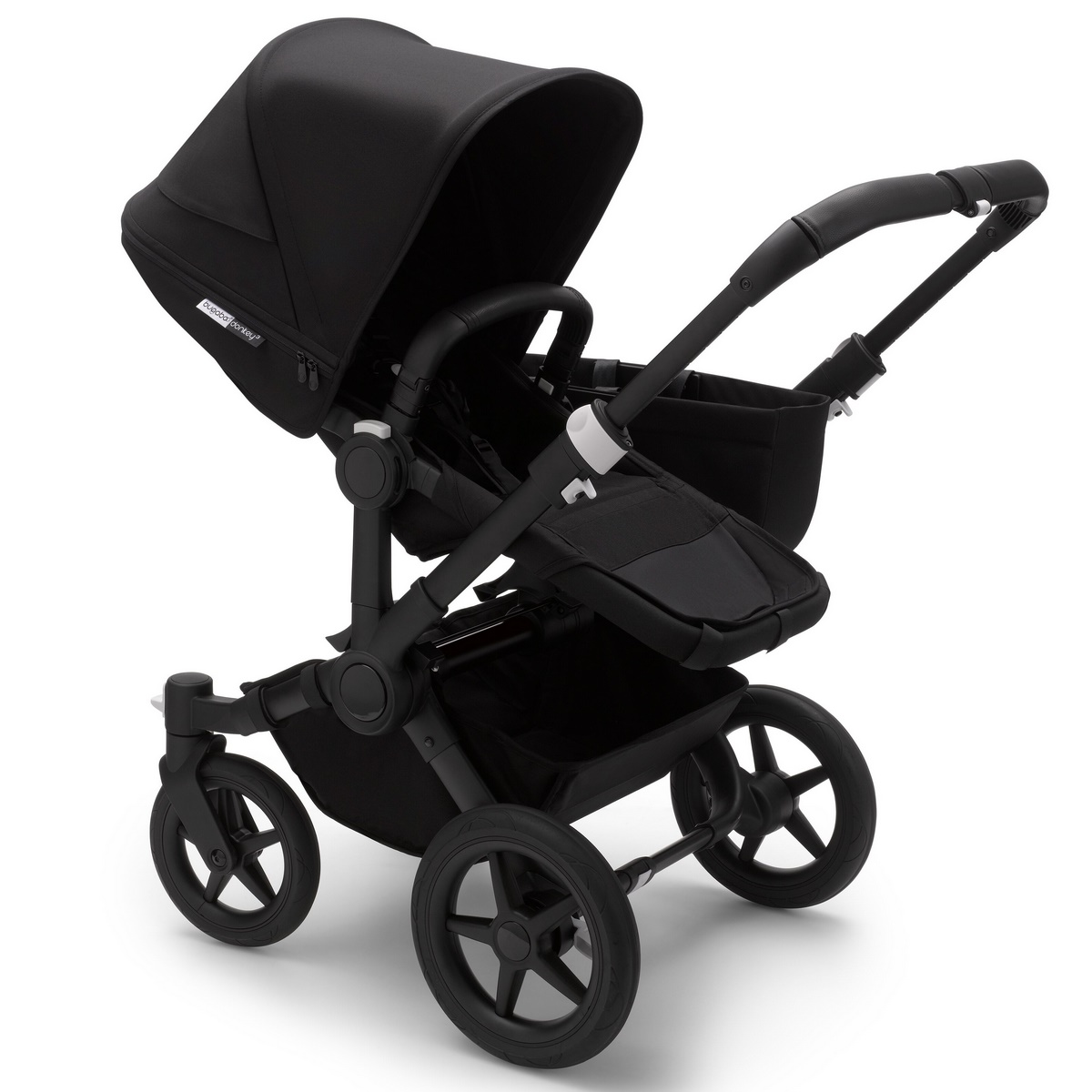 Bugaboo Donkey3 mono Setangebot mit Fußsack- Schwarz, Schwarz, Schwarz