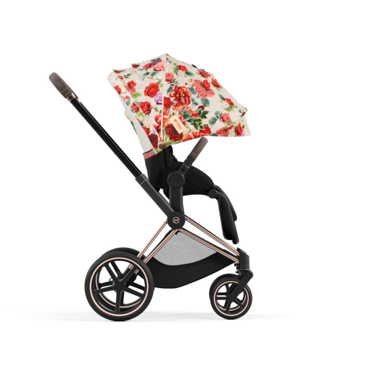 Cybex Priam 4 Kombikinderwagen- Rose Gold Rahmen - Spring Blossom Light