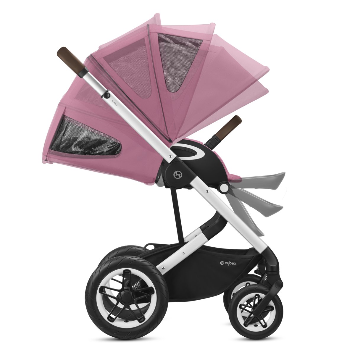 Cybex Talos S Lux Kombikinderwagen- Silber Gestell- Magnolia Pink