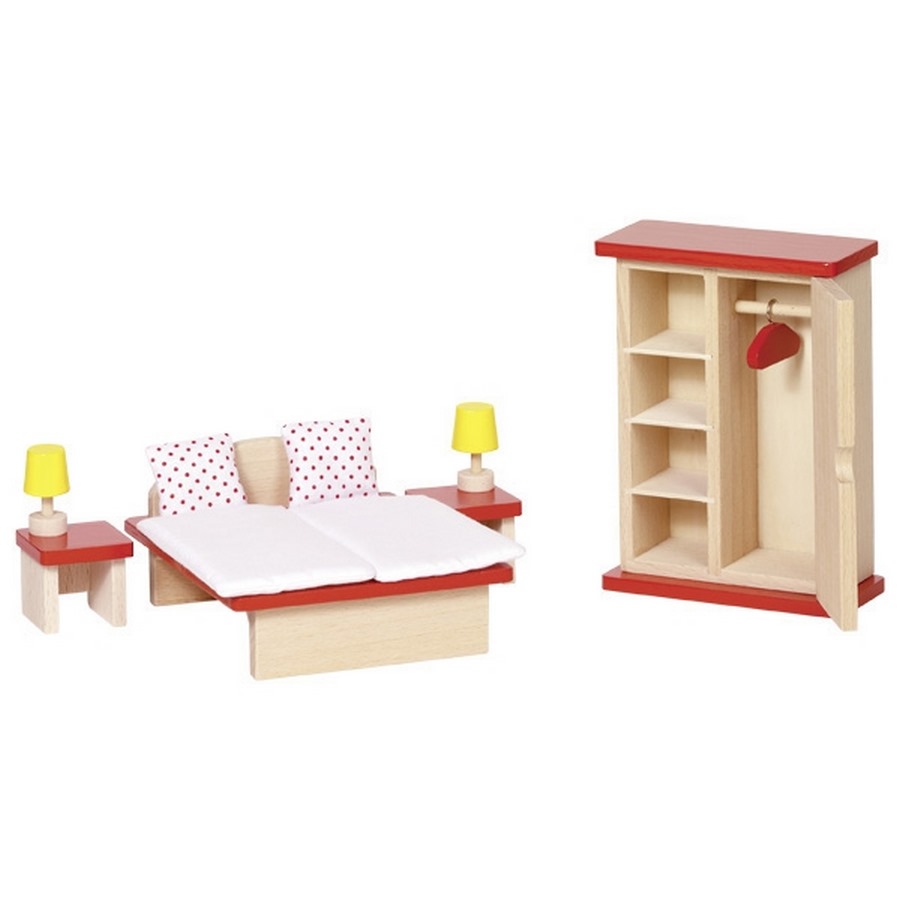 GoKi Puppenmöbel - Schlafzimmer Puppenhausmöbel 