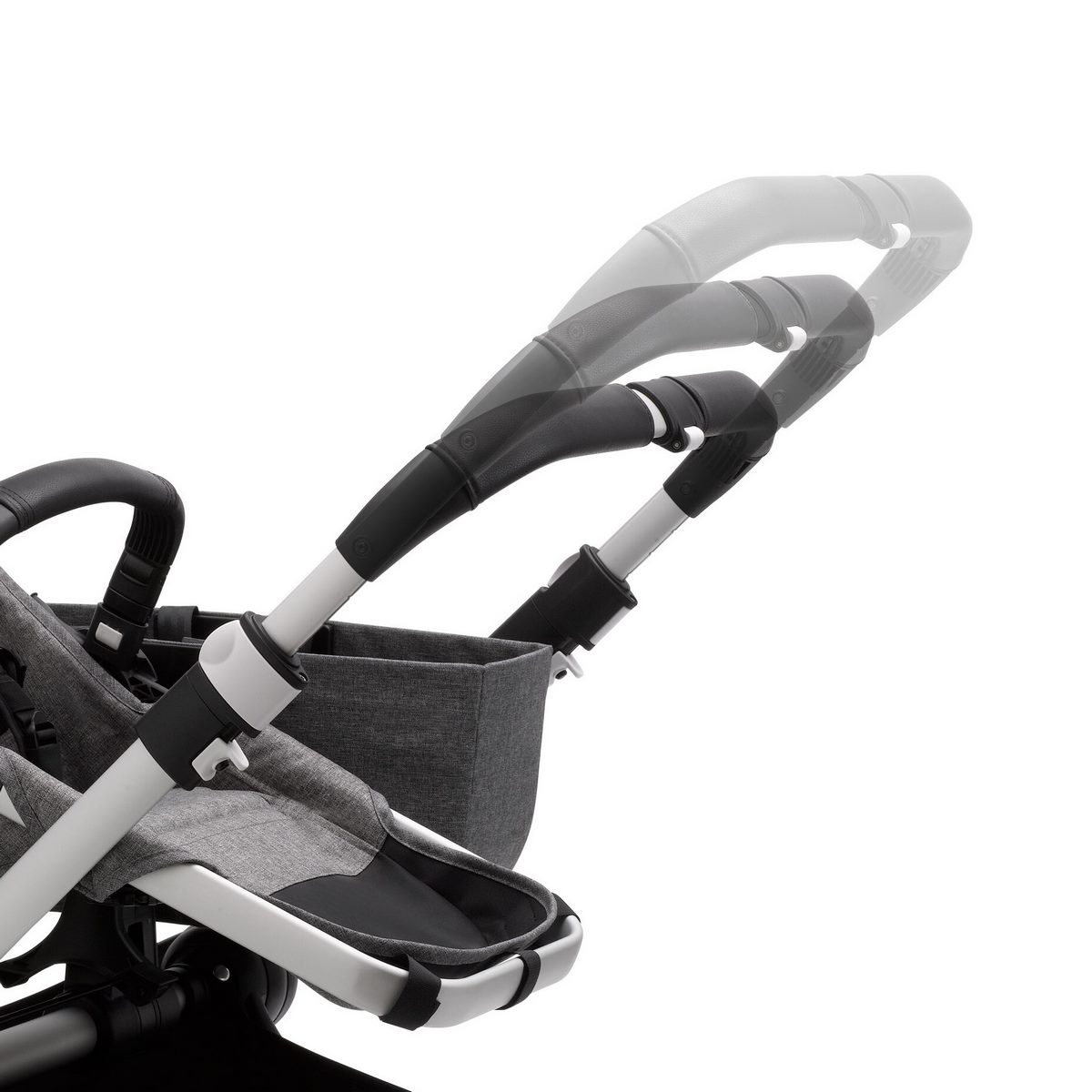 Bugaboo Donkey3 Twin Setangebot mit Fußsäcke- Schwarz, Schwarz, Schwarz