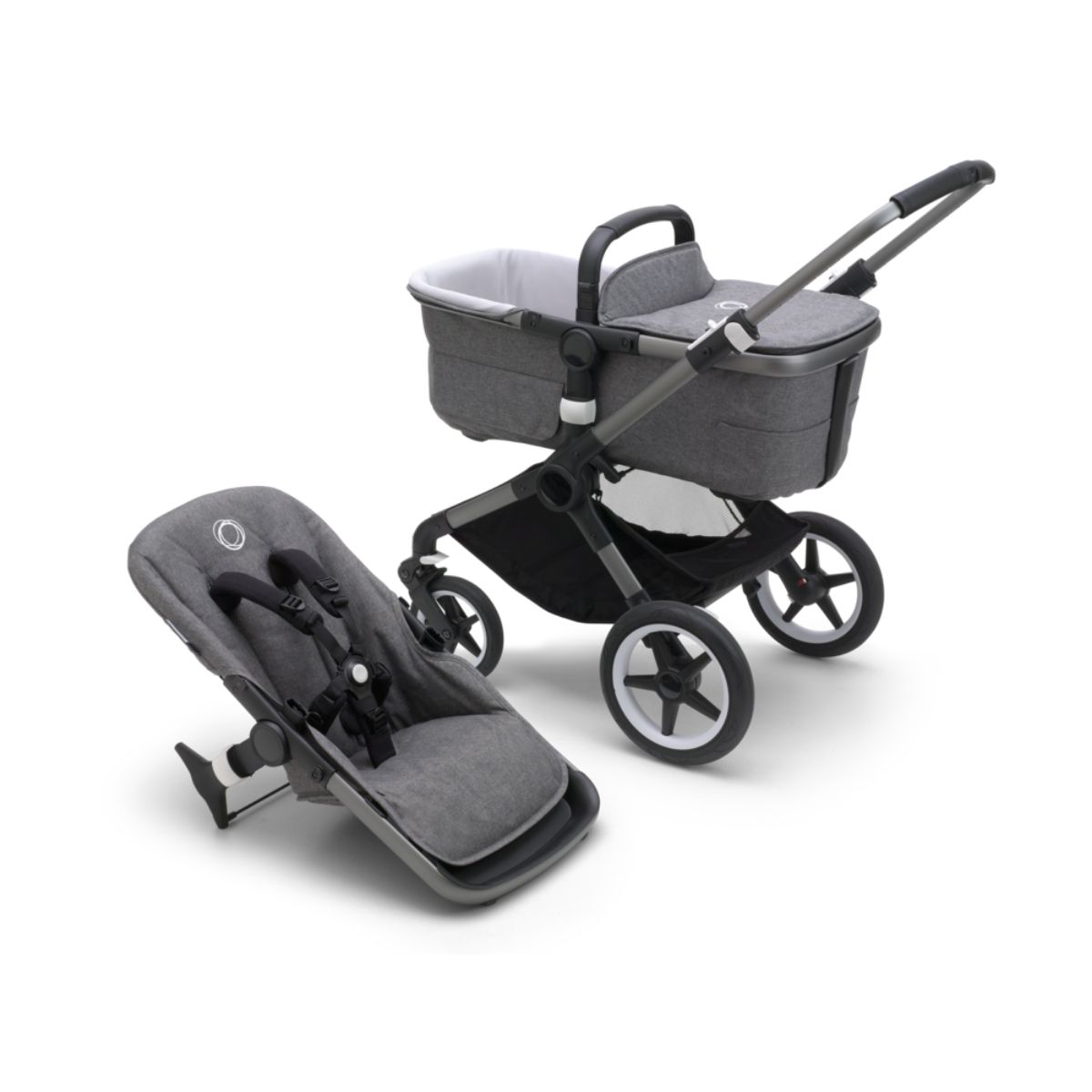 Bugaboo Donkey 5 Basis inkl. Style Set- Graphit/Grau meliert