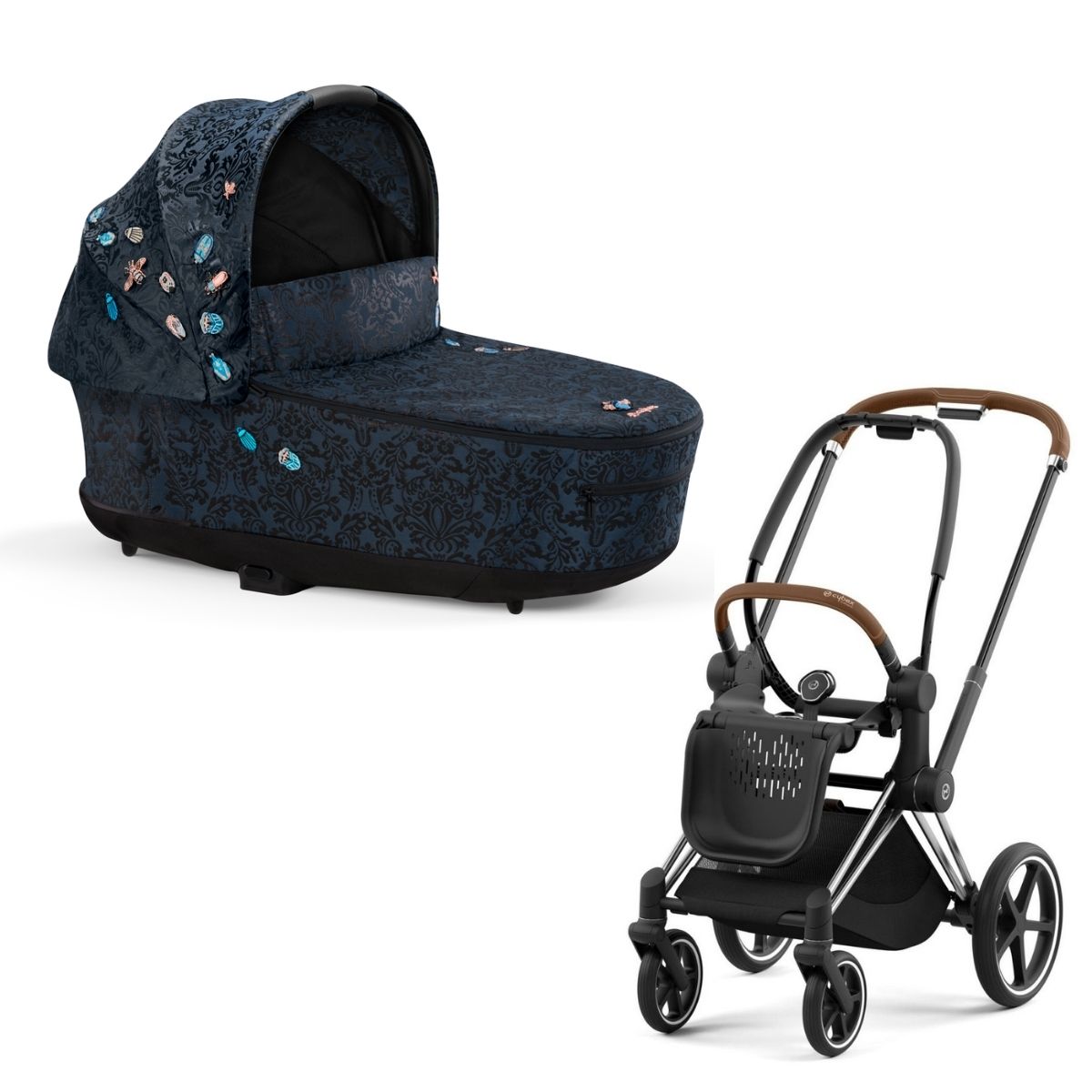 Cybex Priam 4 Kombikinderwagen- Chrome Rahmen - Jewels of Nature