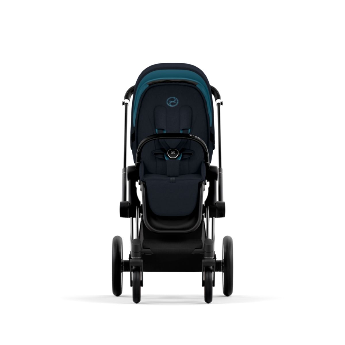 Cybex Priam 4 Kinderwagen Chrome Black Rahmen- Midnight Blue Plus