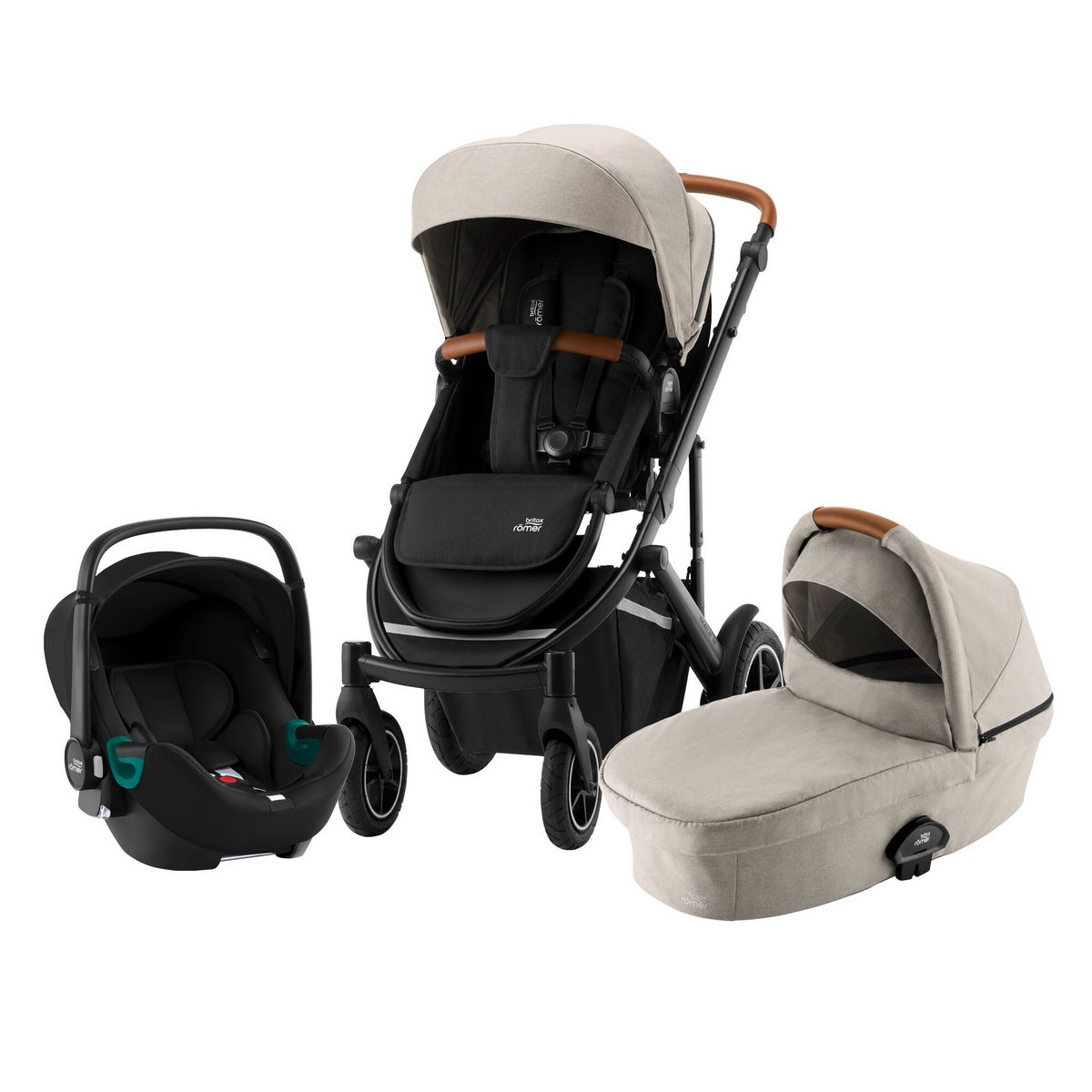 Britax Römer 2022 Smile III Comfort iSense Set- Beige