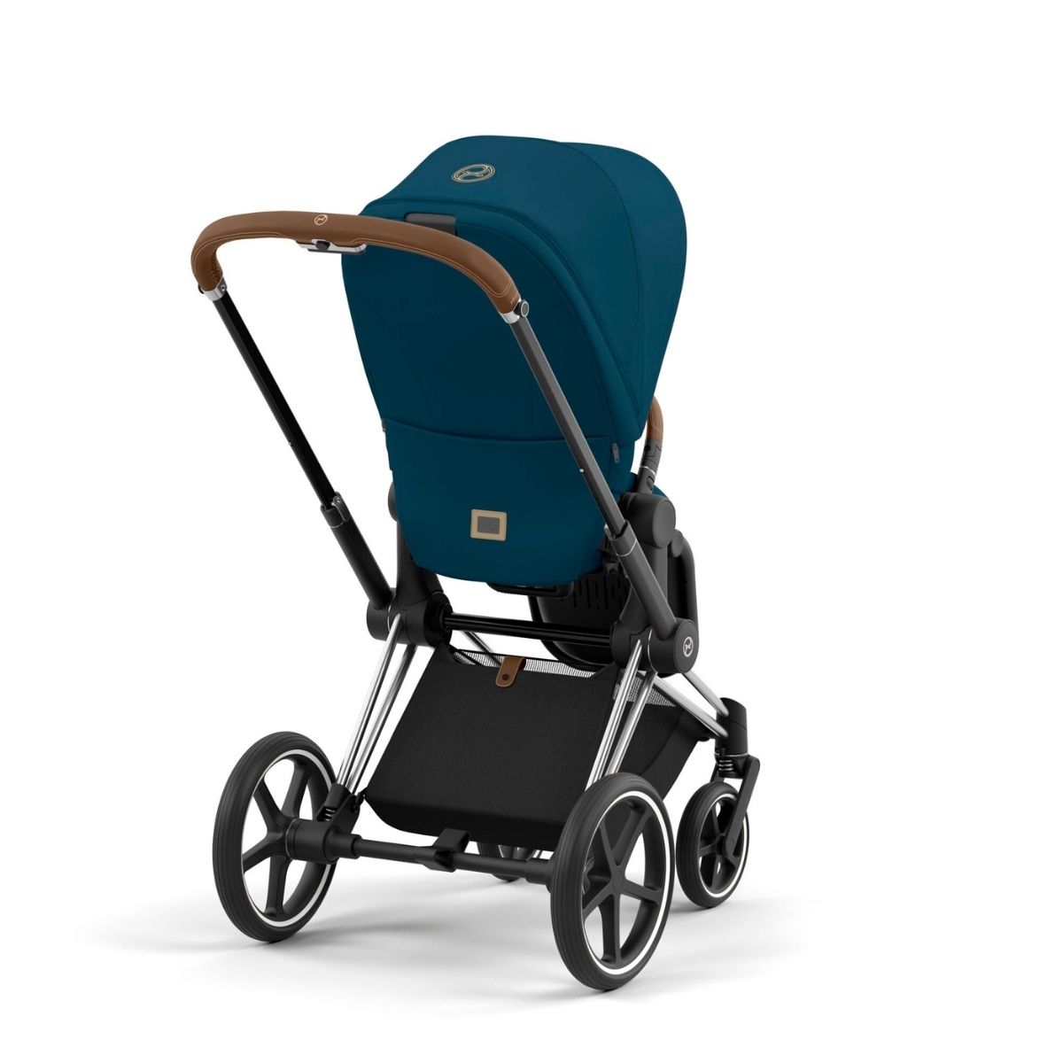 Cybex Priam 4 Kinderwagen Chrome Rahmen- Mountain Blue Seat Pack