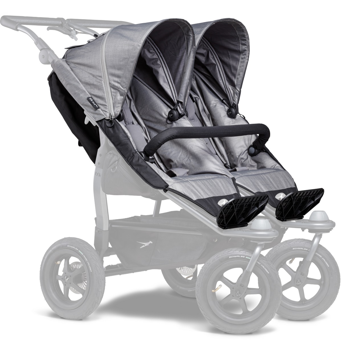 TFK Duo Sportkinderwagen Sitze (2 Einhänge)- Grau