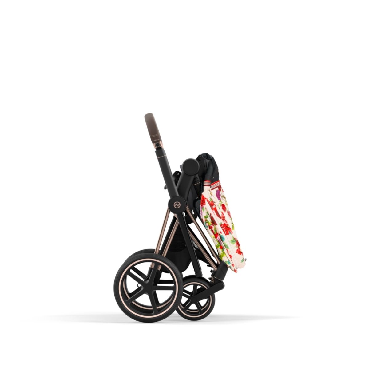 Cybex Priam 4 Kombikinderwagen- Rose Gold Rahmen - Spring Blossom Light