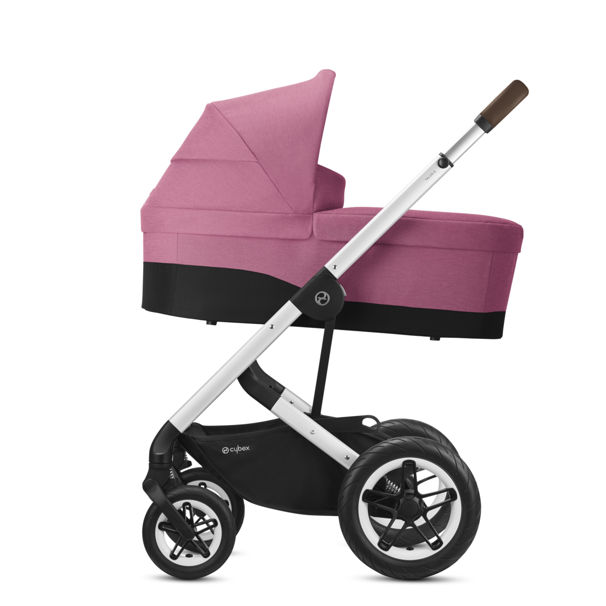 Cybex Talos S Lux Kombikinderwagen- Silber Gestell- Magnolia Pink