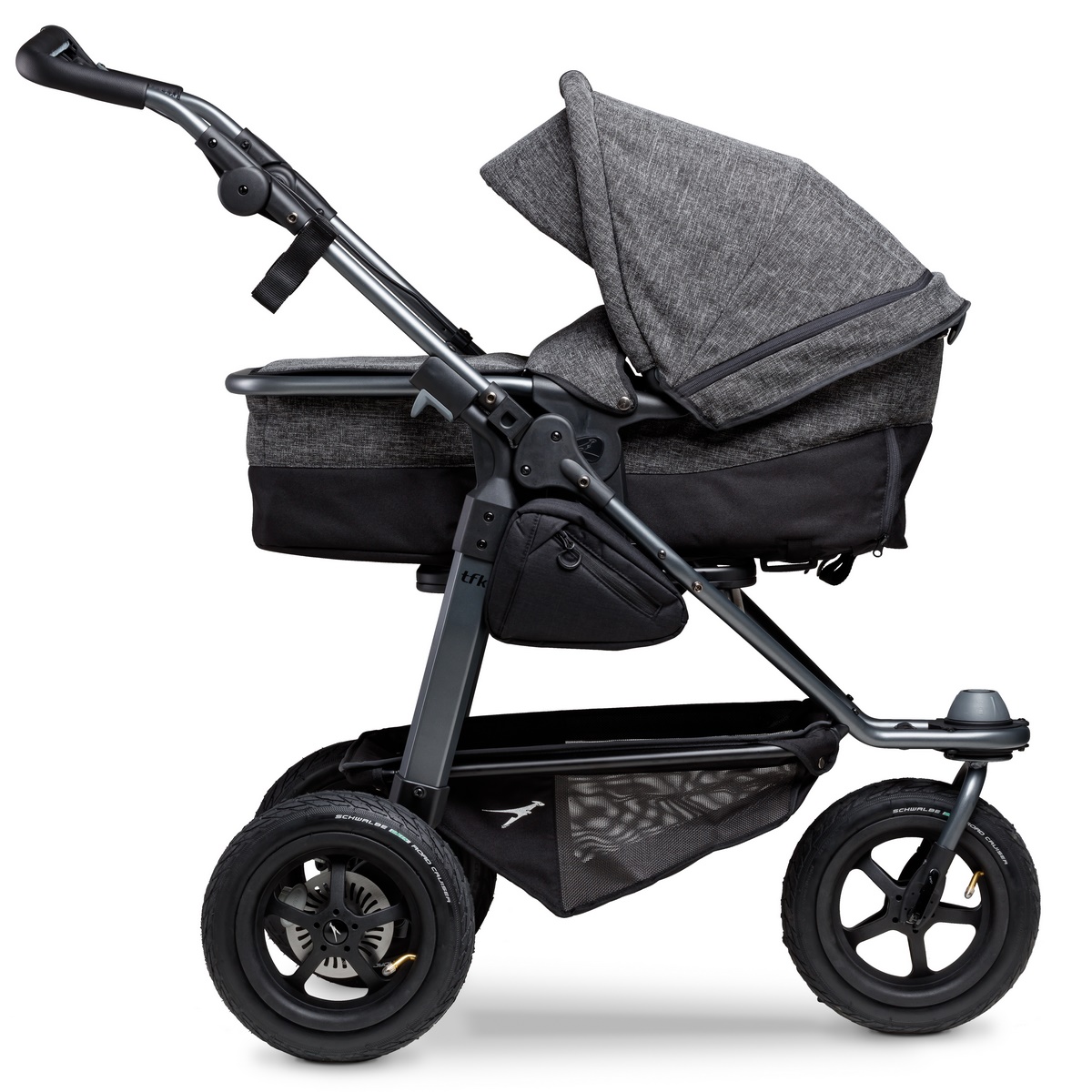 TFK Mono Kombi Kinderwagen mit Luftrad-Set- Premium Anthrazit