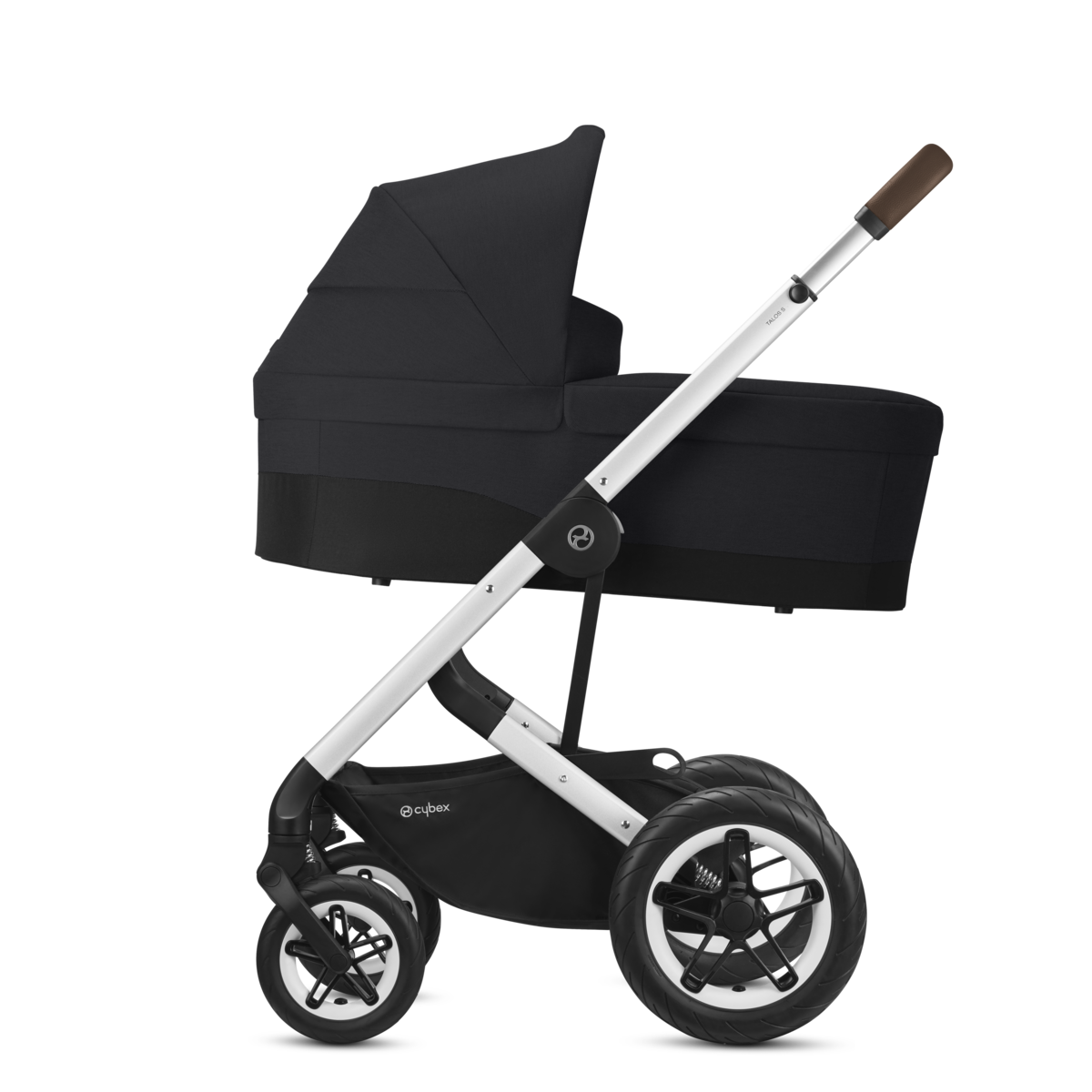 Cybex Talos S Lux Kombikinderwagen- Silber Gestell- Deep Black