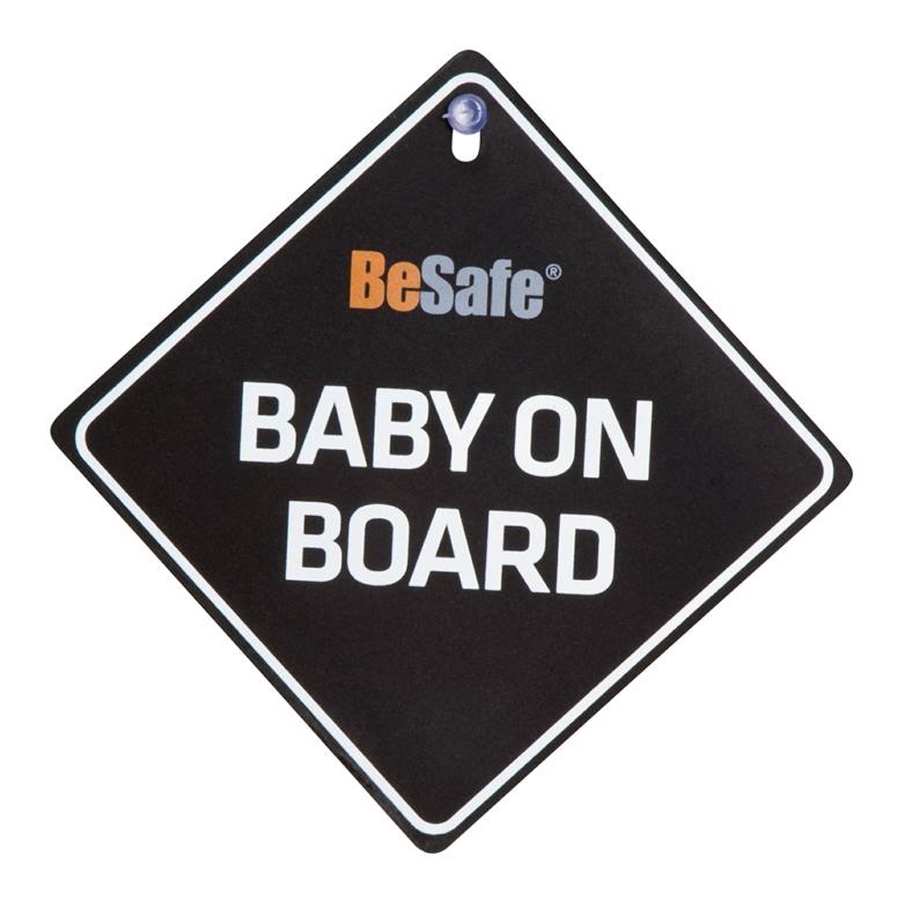 BeSafe Schild „Baby on Board“ - Schwarz