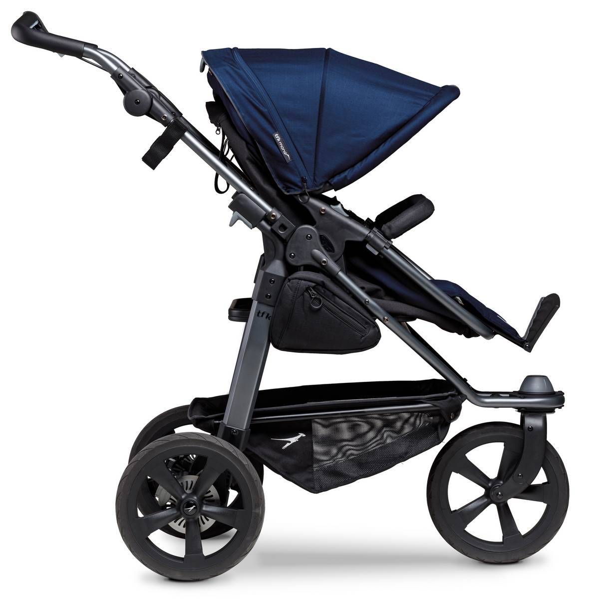 TFK Mono Kombi Kinderwagen mit Luftkammer Radset - Marine