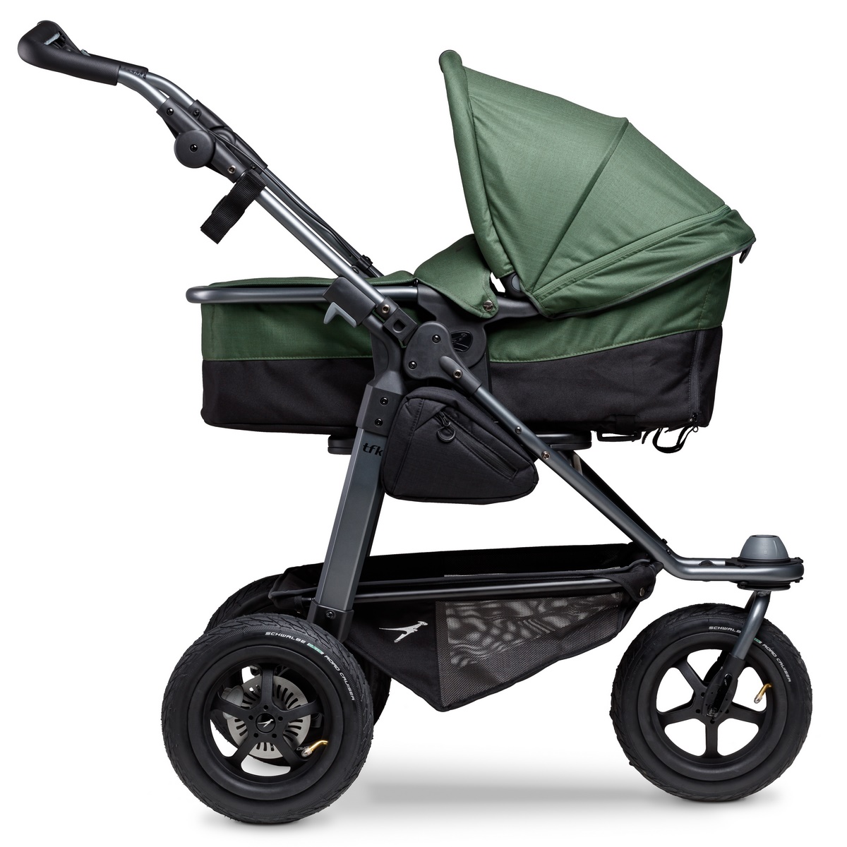 TFK Mono Kombi Kinderwagen mit Luftrad-Set- Olive