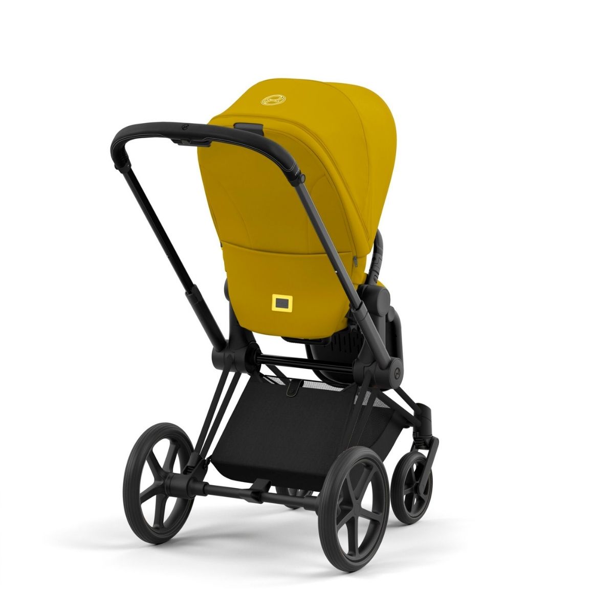 Cybex Priam 4 Kinderwagen Matt Black Rahmen- Mustard Yellow Seat Pack