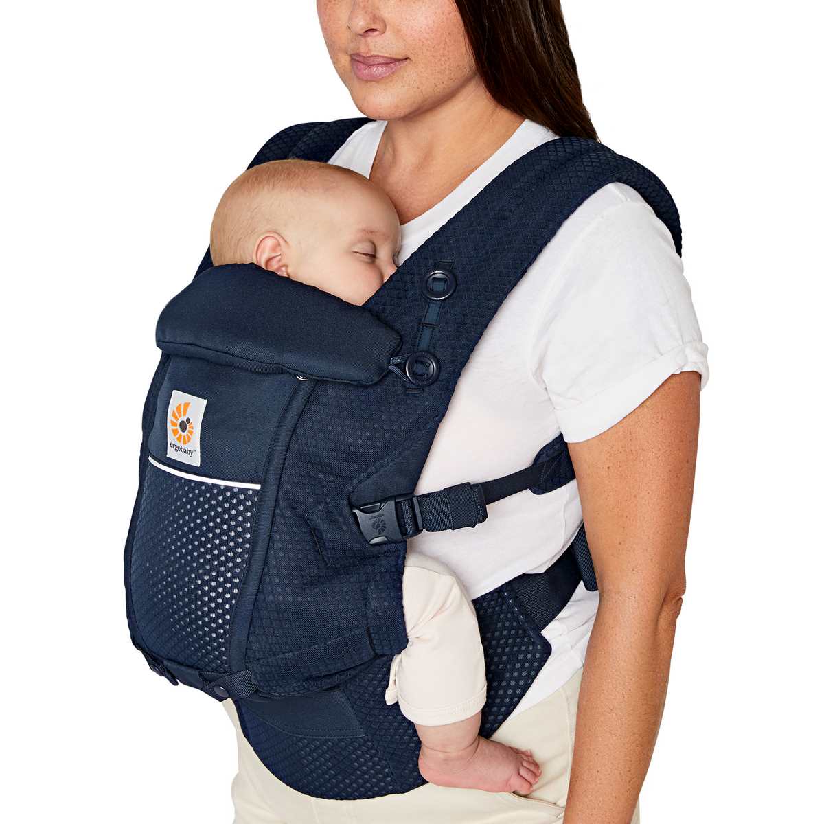 Ergobaby Adapt Soft Flex Mesh Babytrage- Midnight Blue