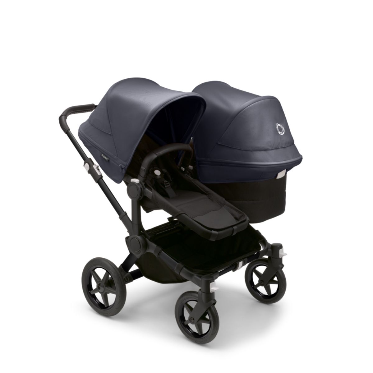 Bugaboo Donkey 5 Duo Mix & Match Schwarz- Mitternachtsschwarz- Sturmblau