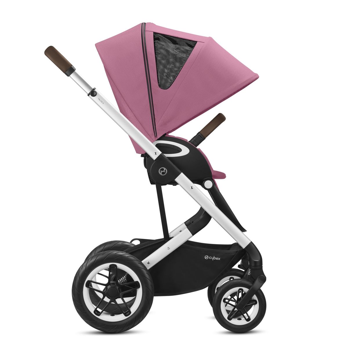 Cybex Talos S Lux Kombikinderwagen- Silber Gestell- Magnolia Pink