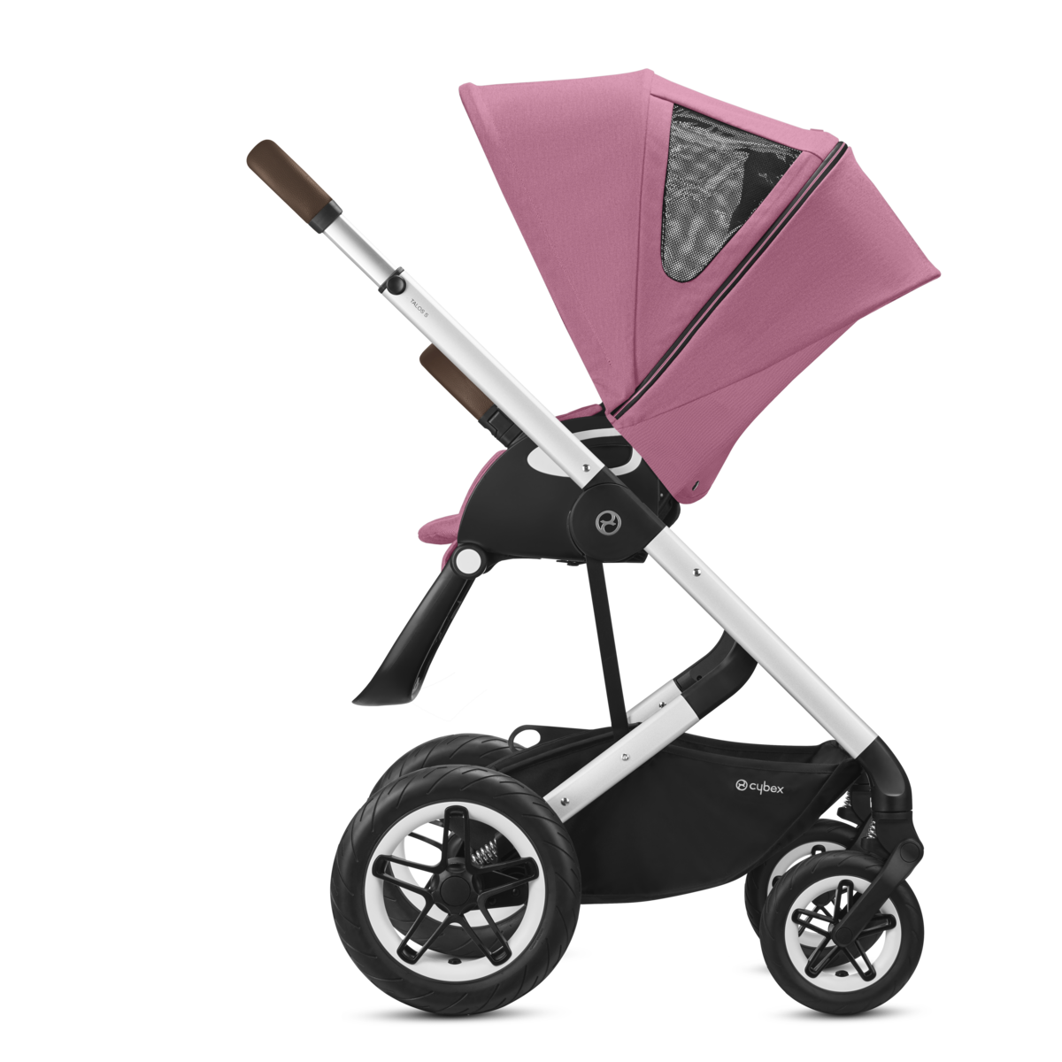 Cybex Talos S Lux Kombikinderwagen- Silber Gestell- Magnolia Pink