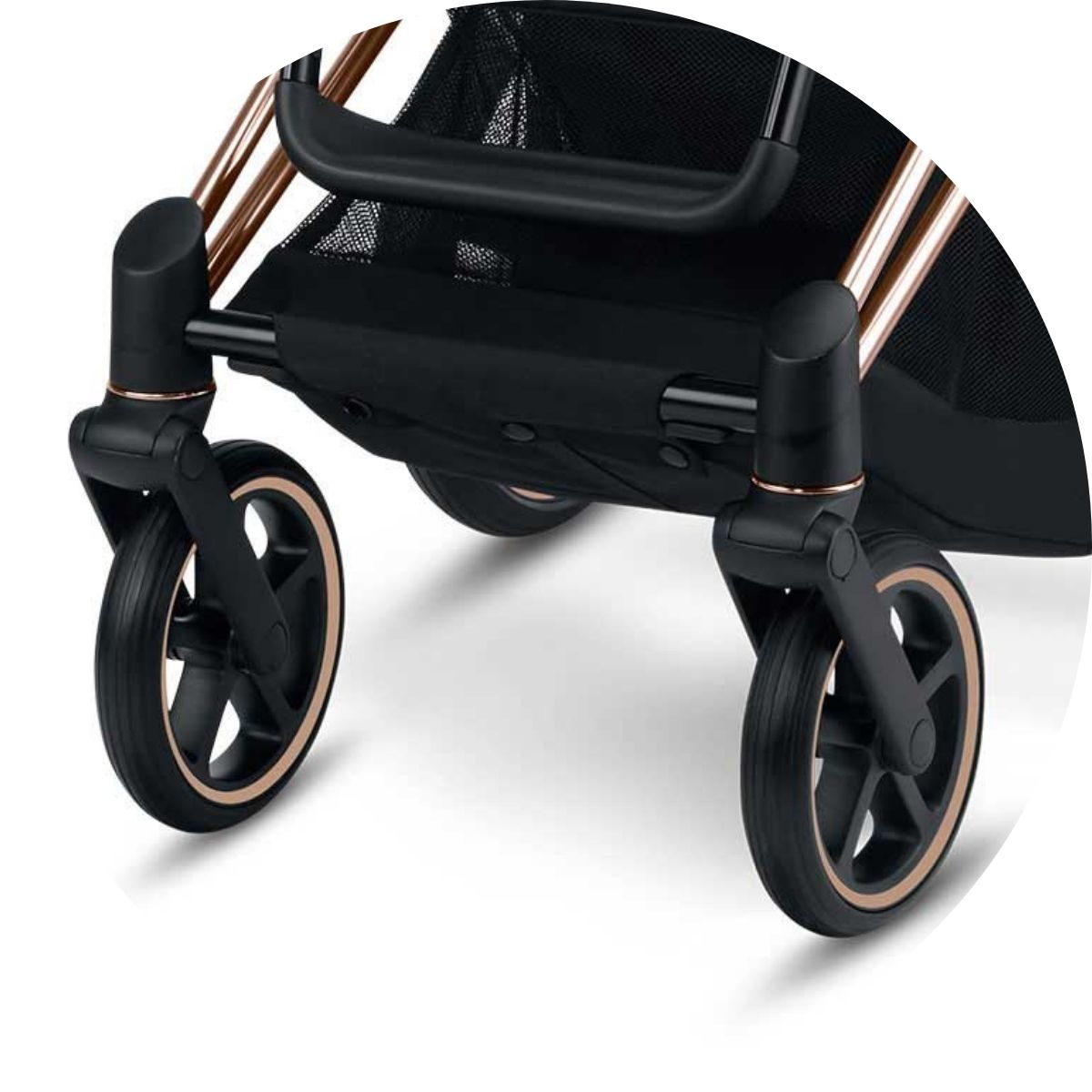 Cybex Ersatzteil Priam 3 Vorderrad Set- Rosegold