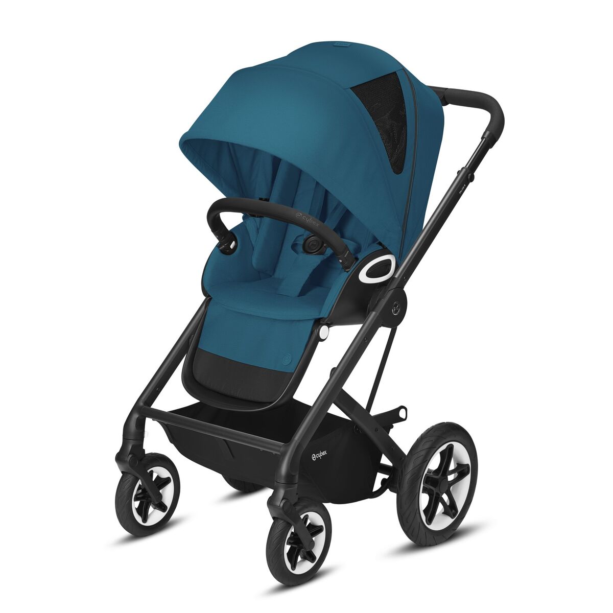 Cybex Talos S Lux Kombikinderwagen- Schwarz Gestell- River Blue