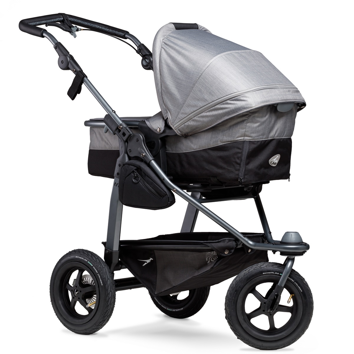 TFK Mono Kombi Kinderwagen mit Luftrad-Set- Grau