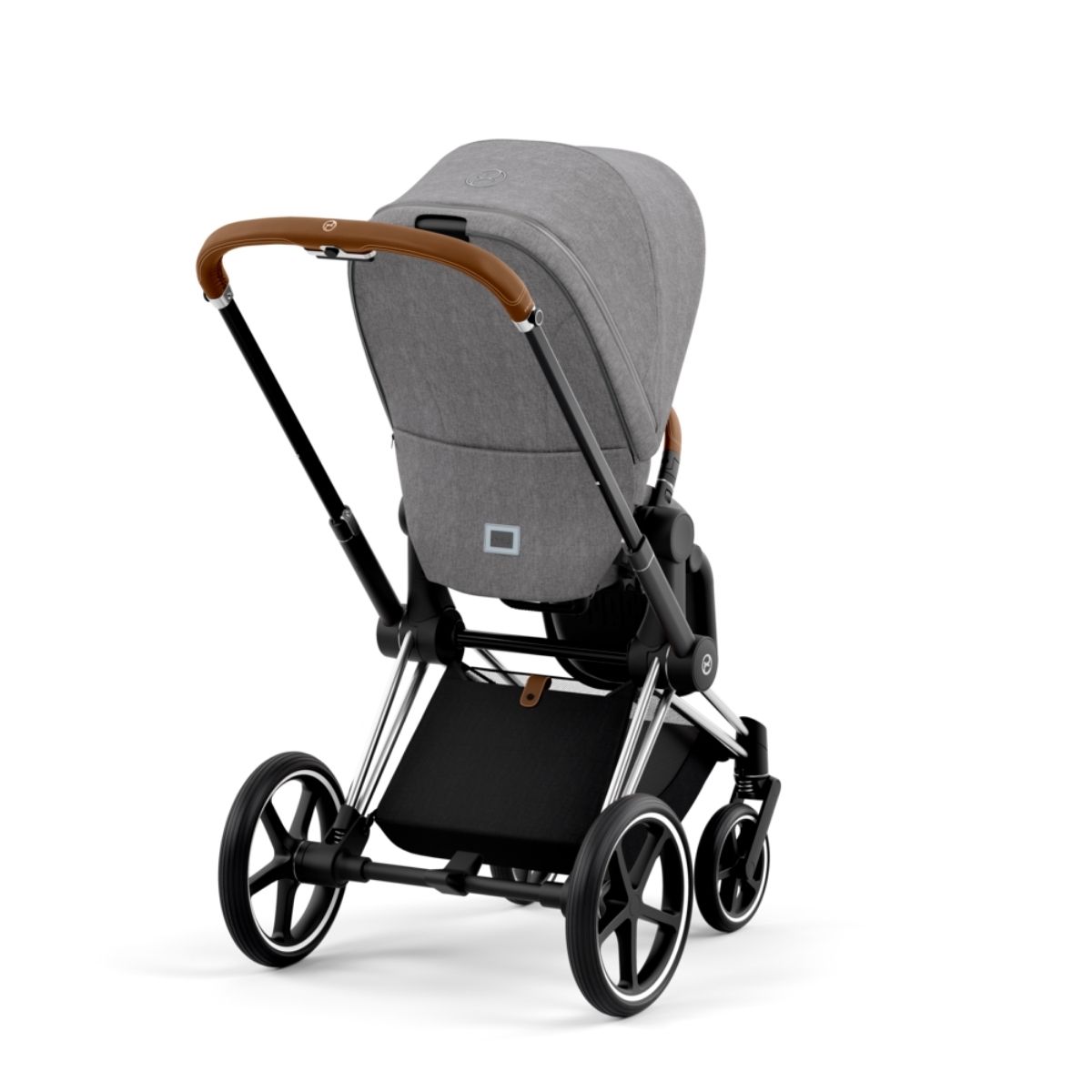 Cybex Priam 4 Kinderwagen Chrome Brown Rahmen- Manhattan Grey Plus