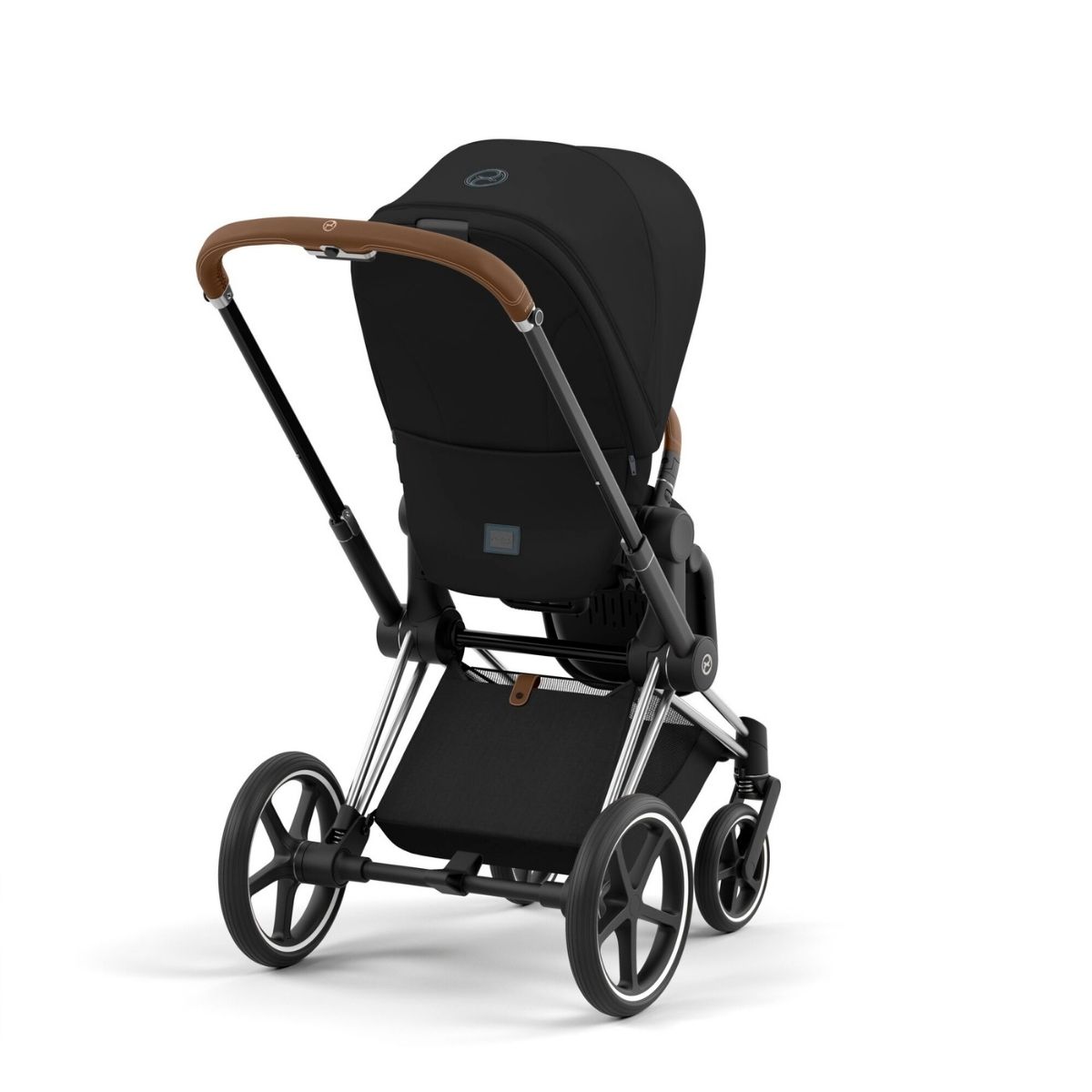 Cybex Priam 4 Kinderwagen Chrome Rahmen- Deep Black Seat Pack