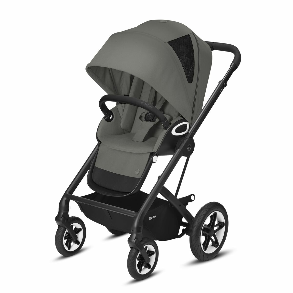 Cybex Talos S Lux Kombikinderwagen- Schwarz Gestell- Soho Grey