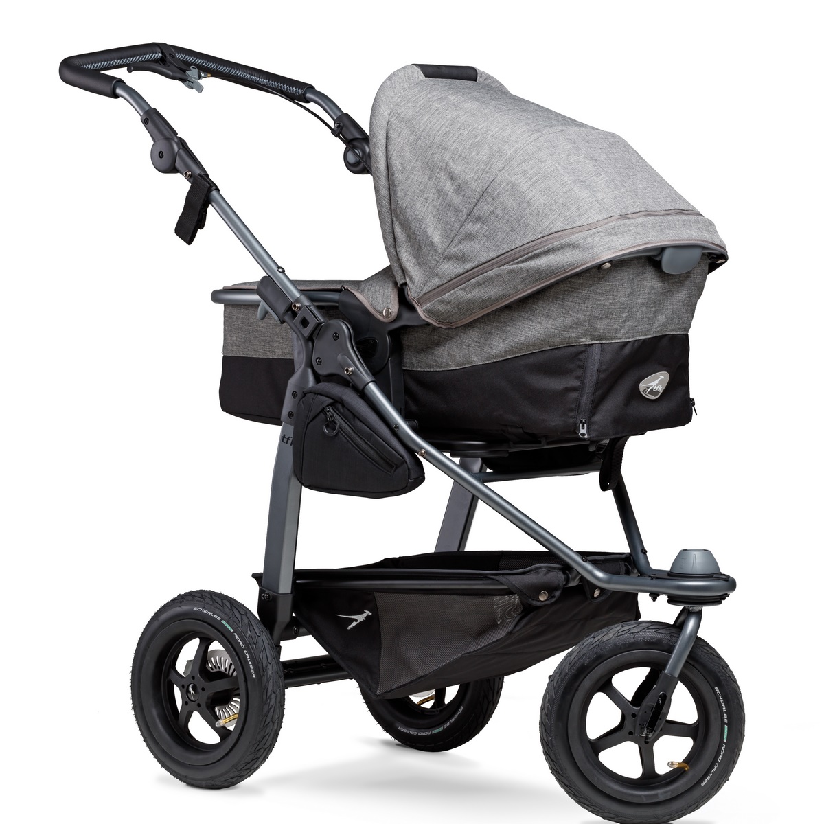 TFK Mono Kombi Kinderwagen mit Luftrad-Set- Premium Grau