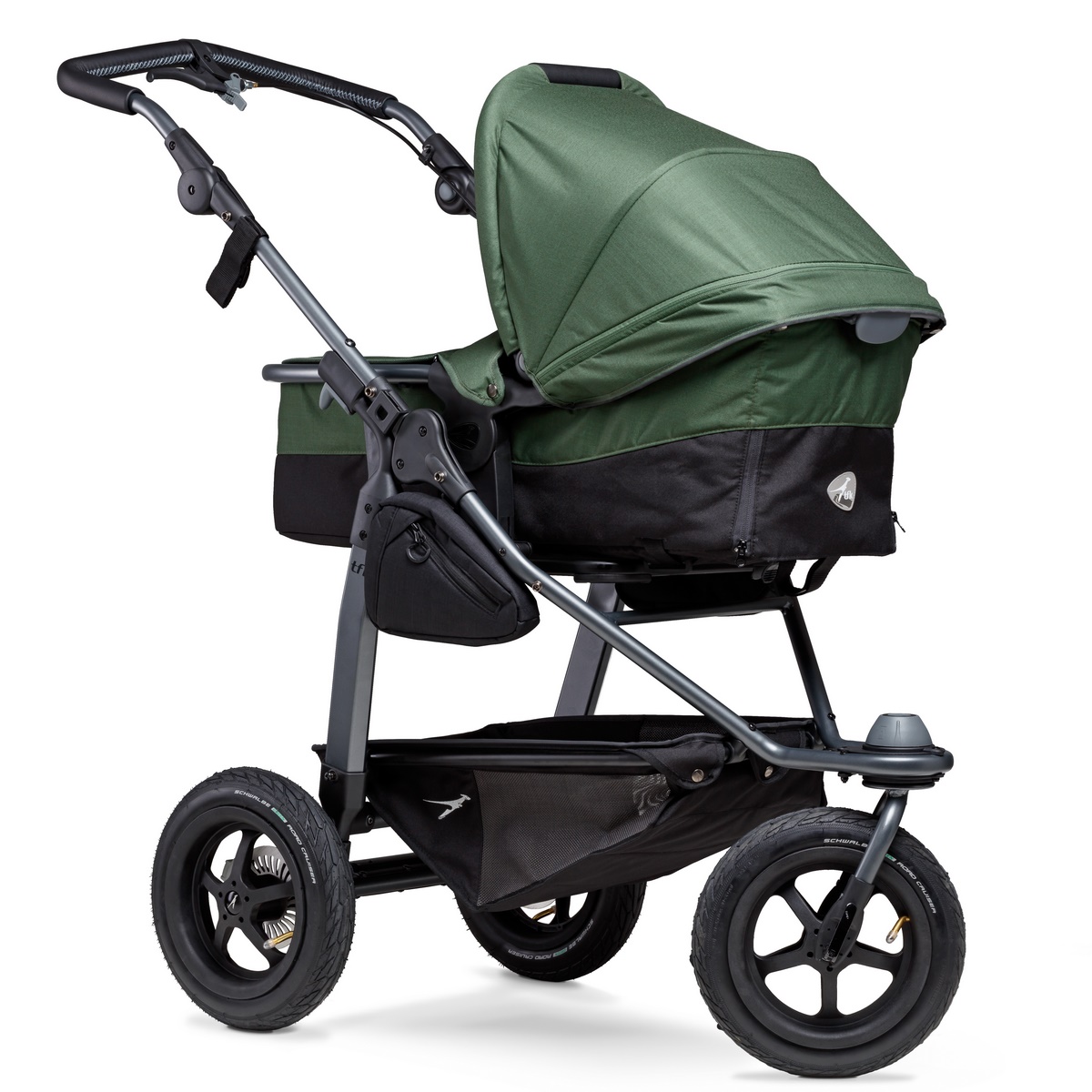 TFK Mono Kombi Kinderwagen mit Luftrad-Set- Olive