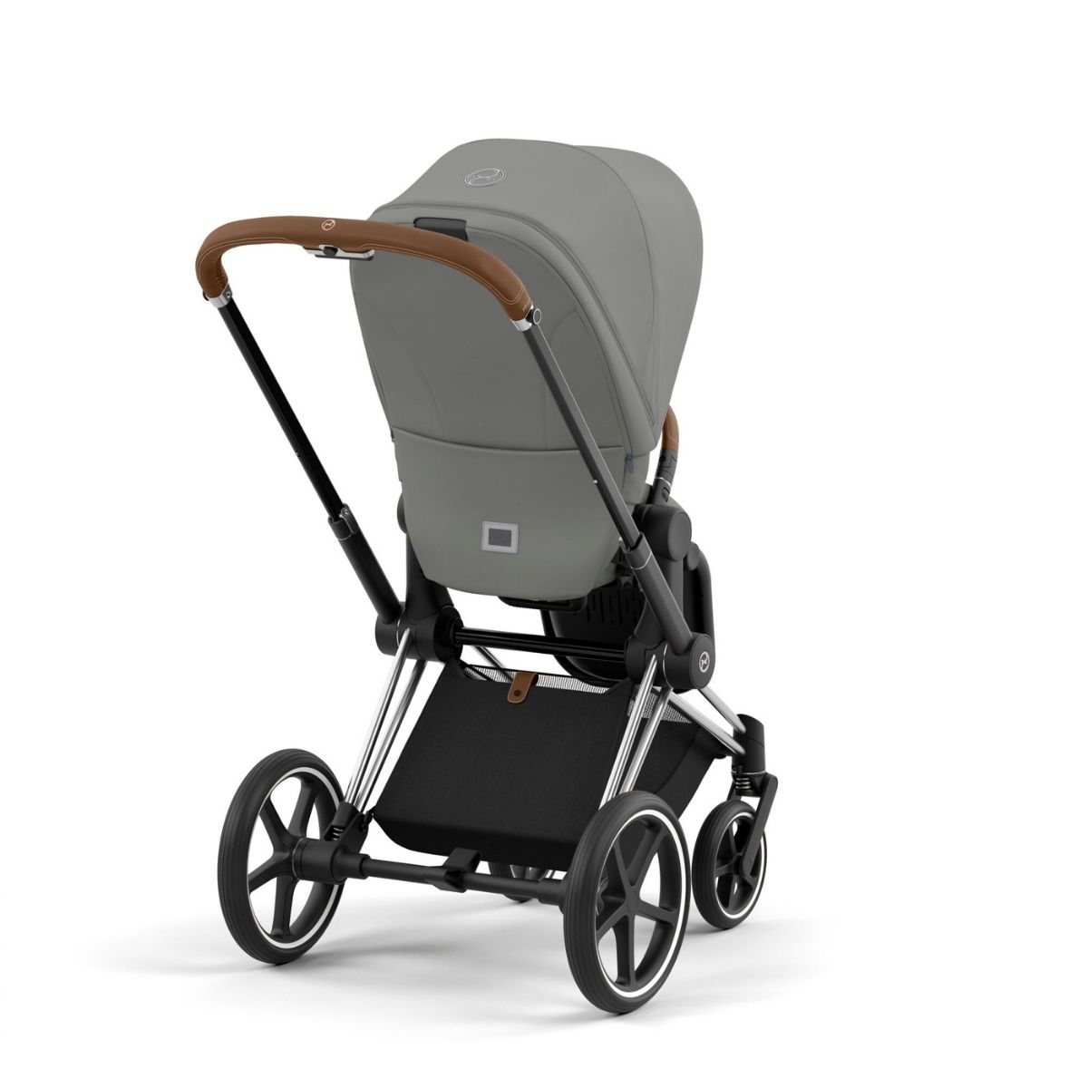 Cybex Priam 4 Kinderwagen Chrome Rahmen- Soho Grey Seat Pack