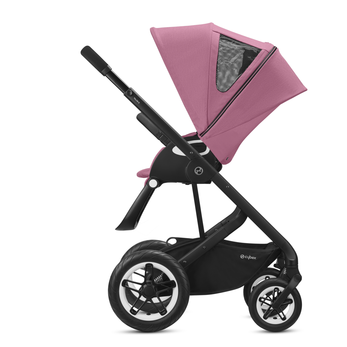 Cybex Talos S Lux Kombikinderwagen- Schwarz Gestell- Magnolia Pink