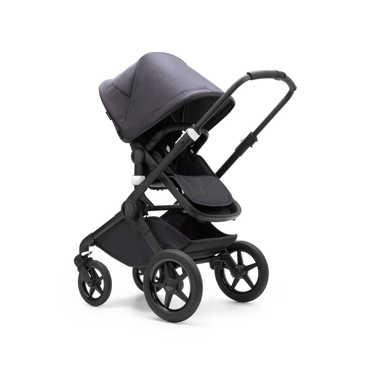 Bugaboo Fox3 Komplett Set Mineral Kombikinderwagen- SCHWARZ/VERWASCHENES SCHWARZ