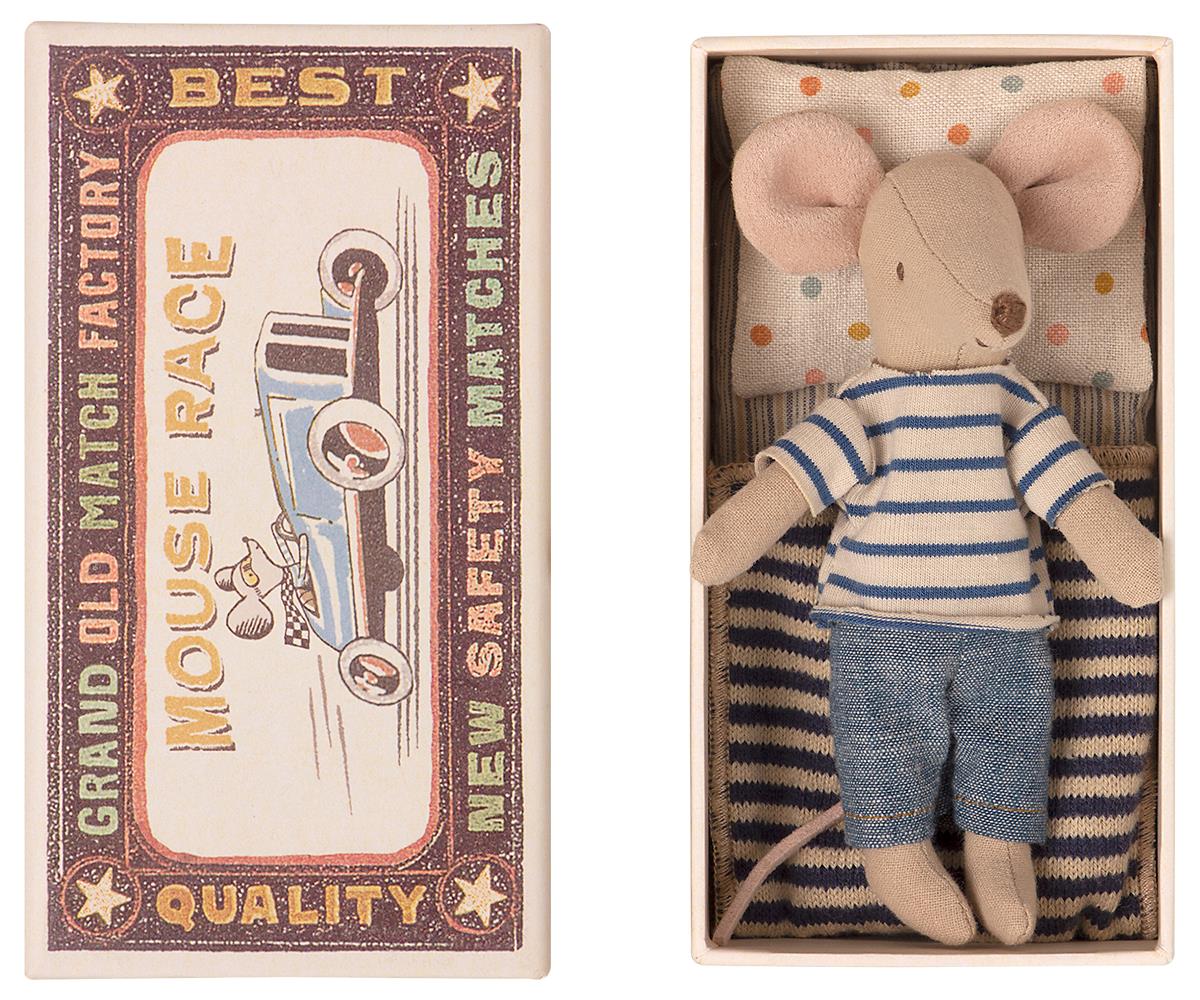 Maileg Big brother mouse in matchbox