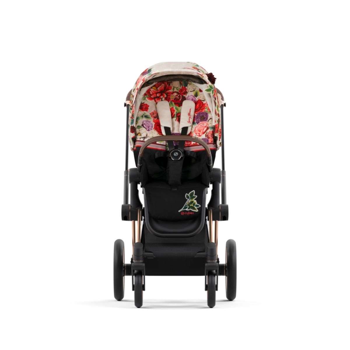 Cybex Priam 4 Kinderwagen Rosegold Rahmen- Spring Blossom Light