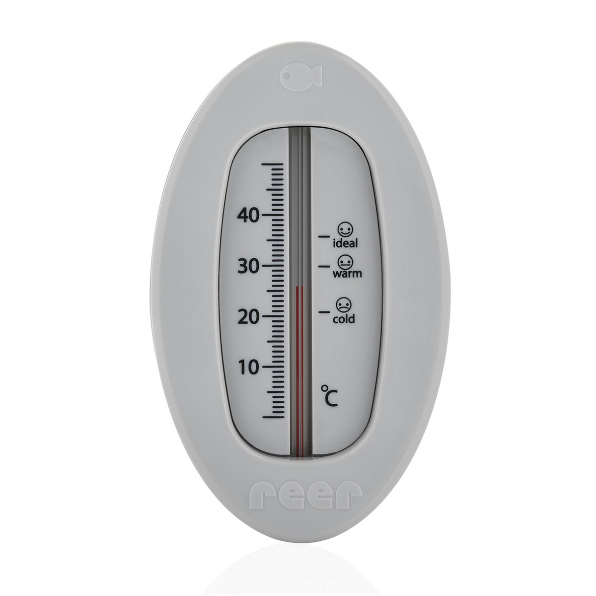 Reer Badethermometer Oval- Grau