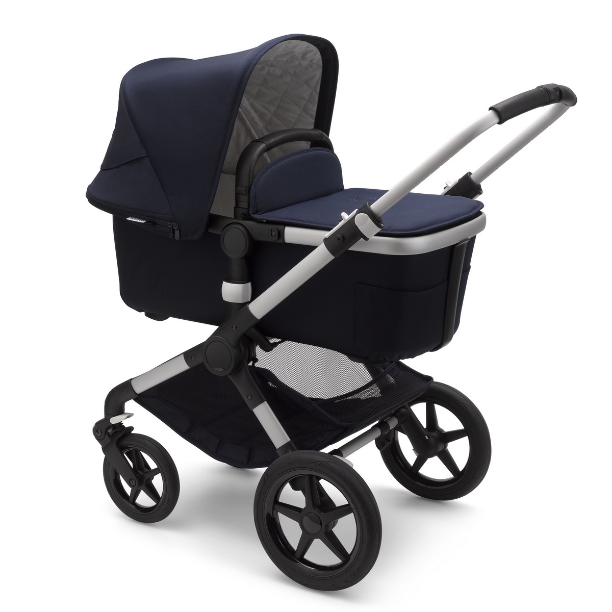 Bugaboo Fox2 Komplett Set Classic Kombikinderwagen- Alu, Dunkles Marine