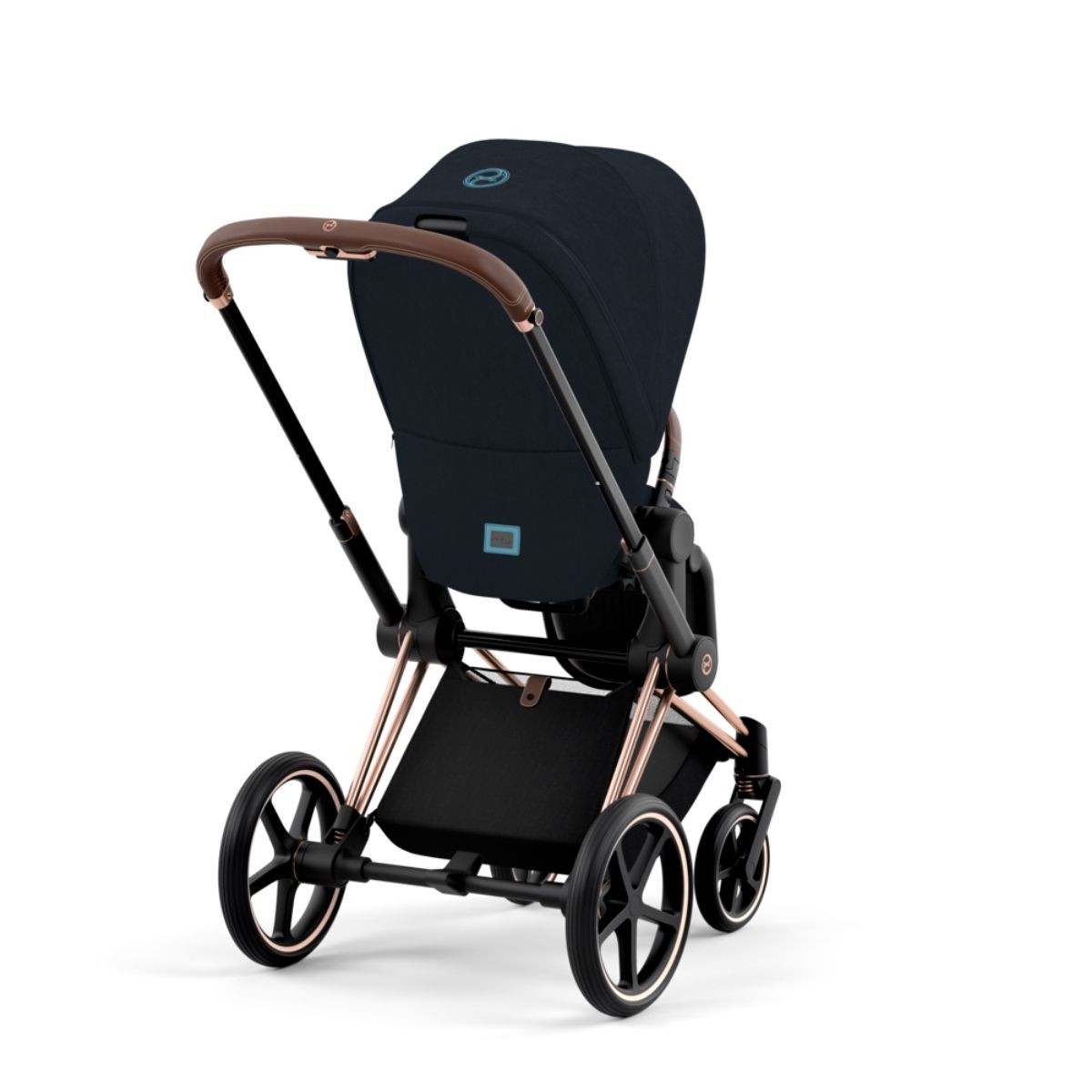 Cybex Priam 4 Kinderwagen Rosegold Rahmen- Midnight Blue Plus